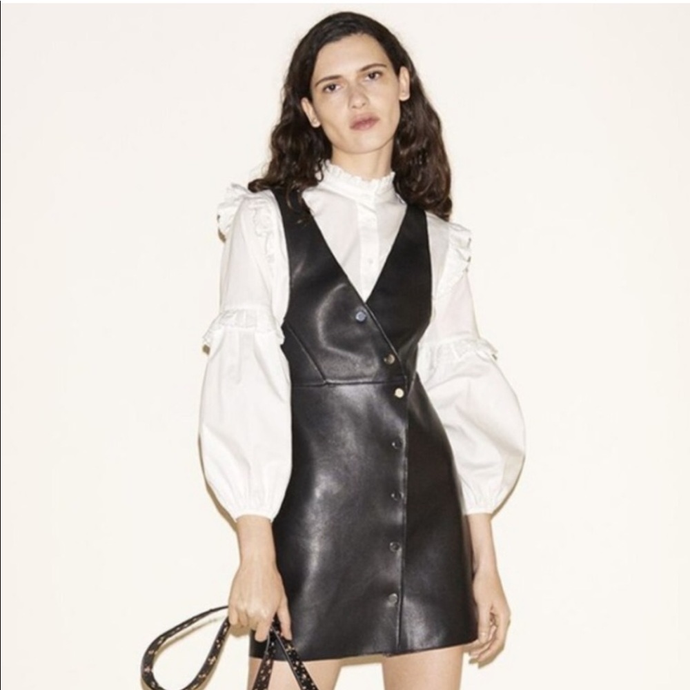 Maje leather dress